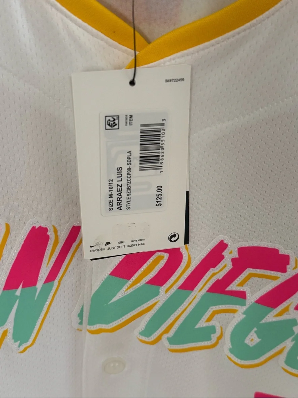 NWT Nike Youth City Connect Arraez SD Padres Jersey